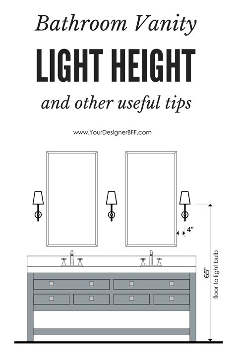 electrical box height for vanity light|bathroom sconce light height.